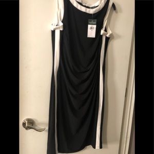 Black/cream Ralph Lauren dress. New w/ tags